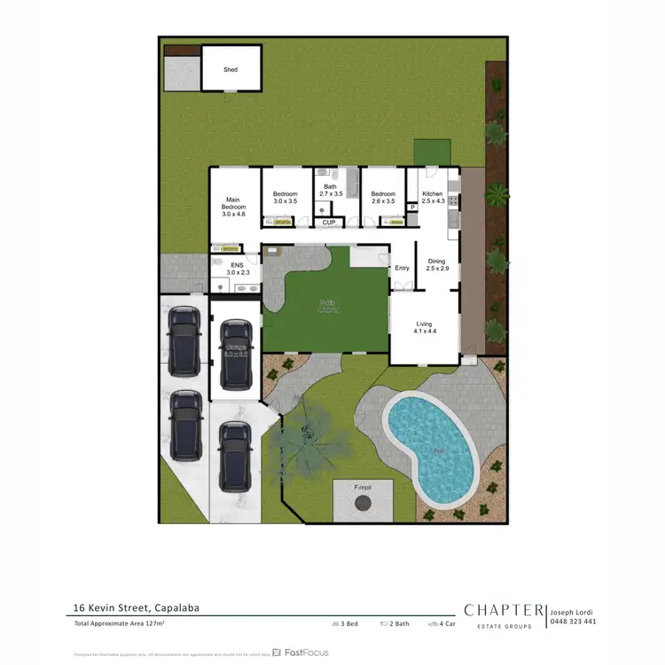 Floorplan of Homely house listing, 16 Kevin Street, Capalaba QLD 4157