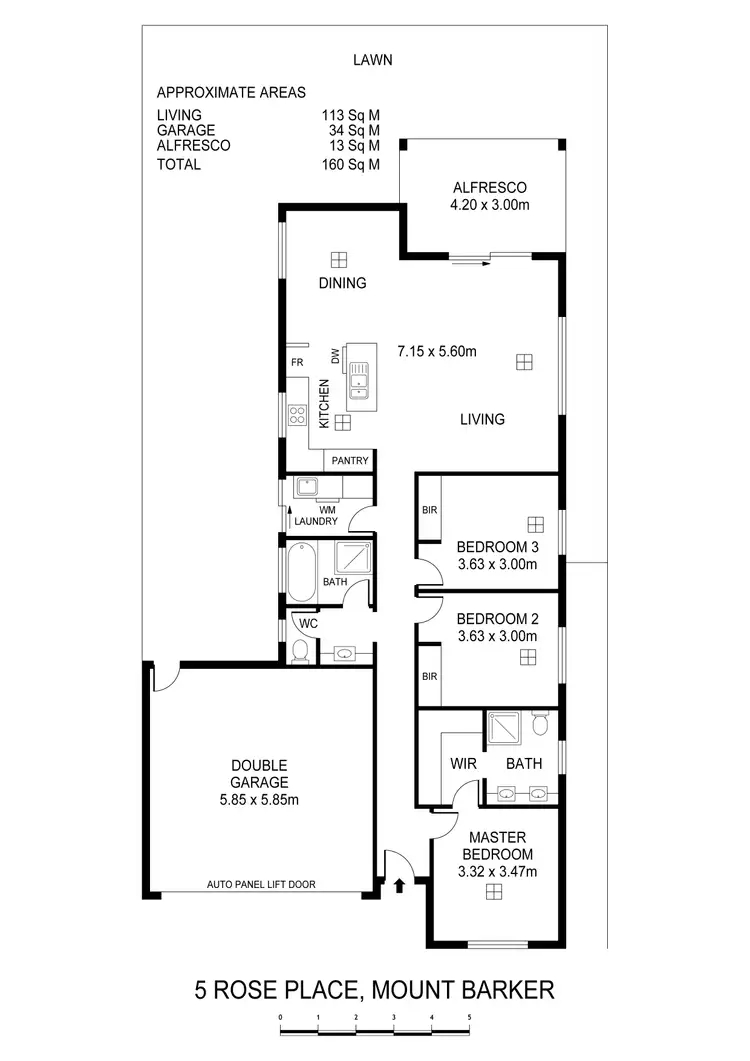 Floorplan of Homely house listing, 5 Rose Place, Mount Barker SA 5251