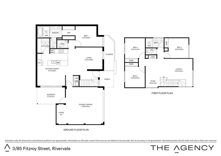Floorplan of Homely house listing, 2/85 Fitzroy Road, Rivervale WA 6103