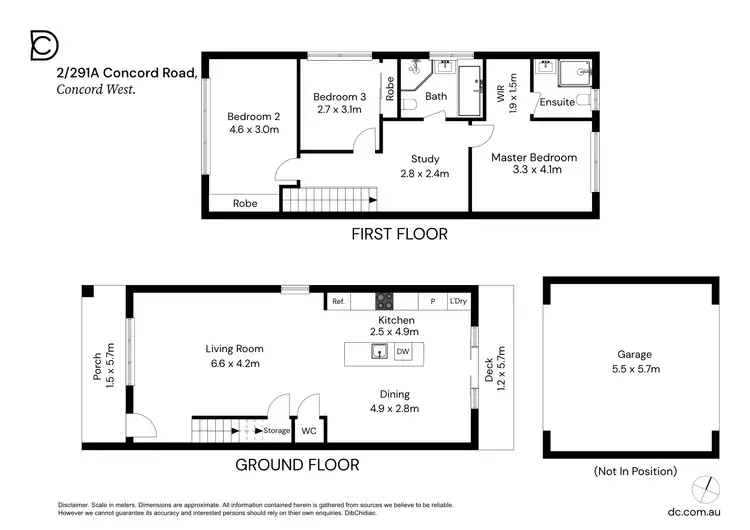 Floorplan of Homely semi-detached listing, 2/291A Concord Road, Concord West NSW 2138