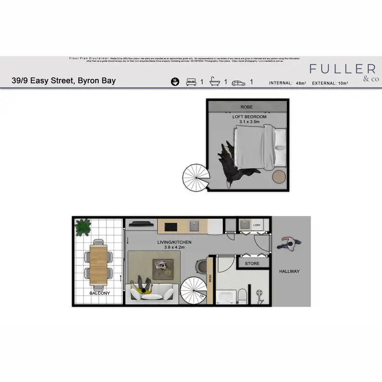 Floorplan of Homely unit listing, 39/9 Easy Street, Byron Bay NSW 2481