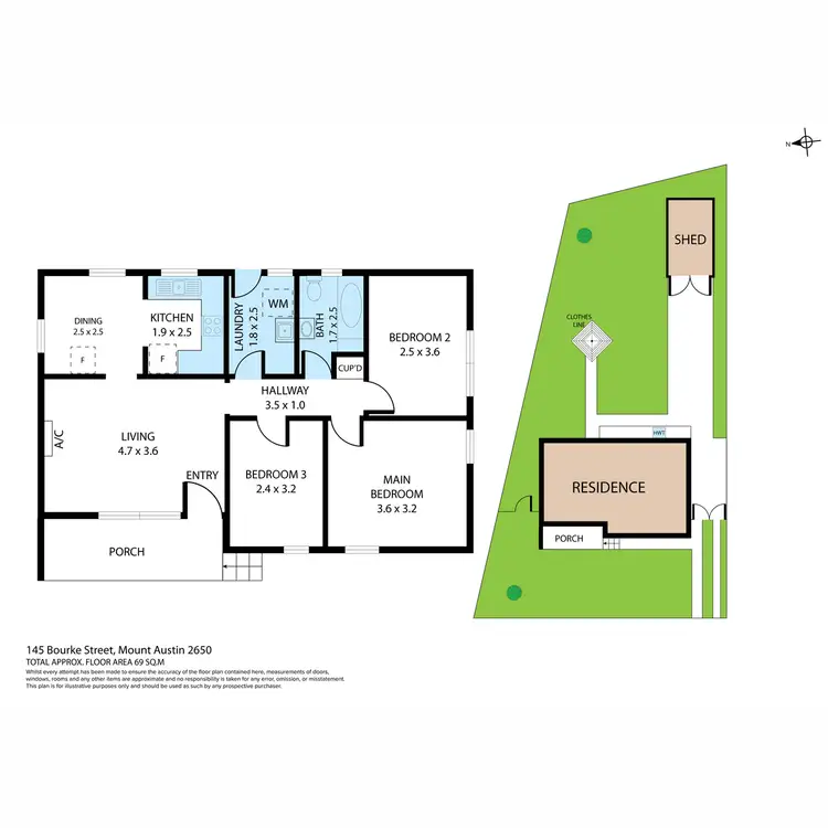 Floorplan of Homely house listing, 145 Bourke Street, Mount Austin NSW 2650