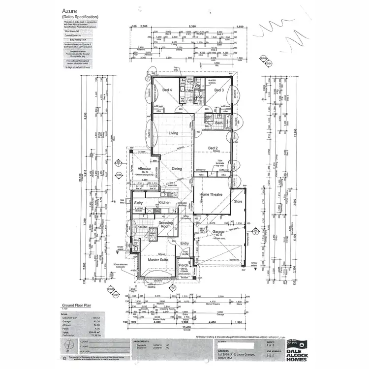 Floorplan of Homely house listing, 16 Laura Grange, Brabham WA 6055