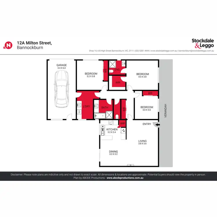 Floorplan of Homely townhouse listing, 12A Milton Street, Bannockburn VIC 3331