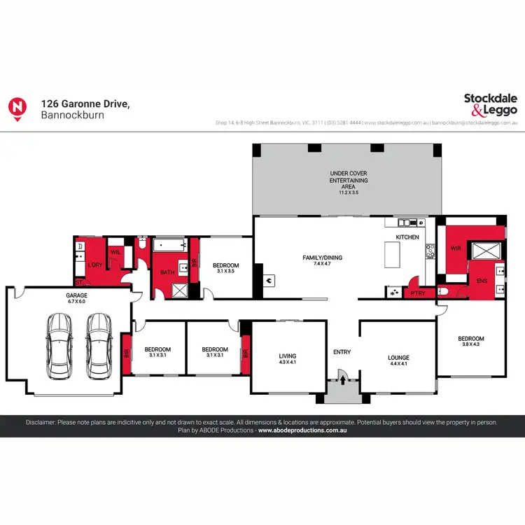 Floorplan of Homely house listing, 126 Garonne Drive, Bannockburn VIC 3331