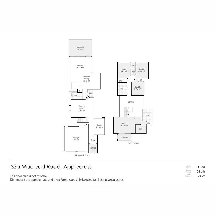Floorplan of Homely house listing, 33A Macleod Road, Applecross WA 6153
