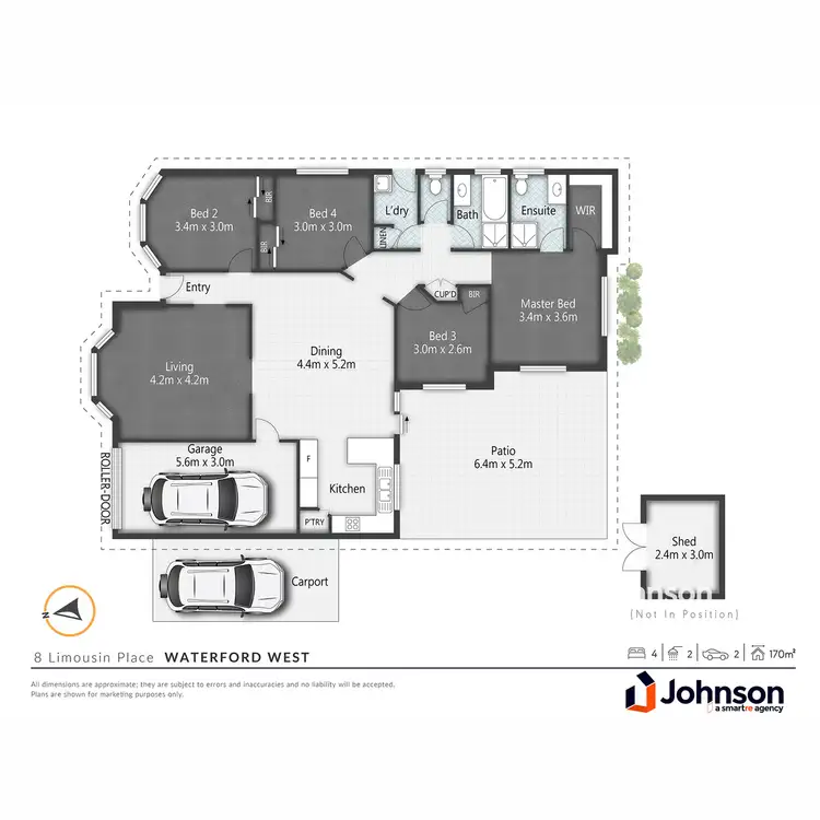 Floorplan of Homely house listing, 8 Limousin Place, Waterford West QLD 4133