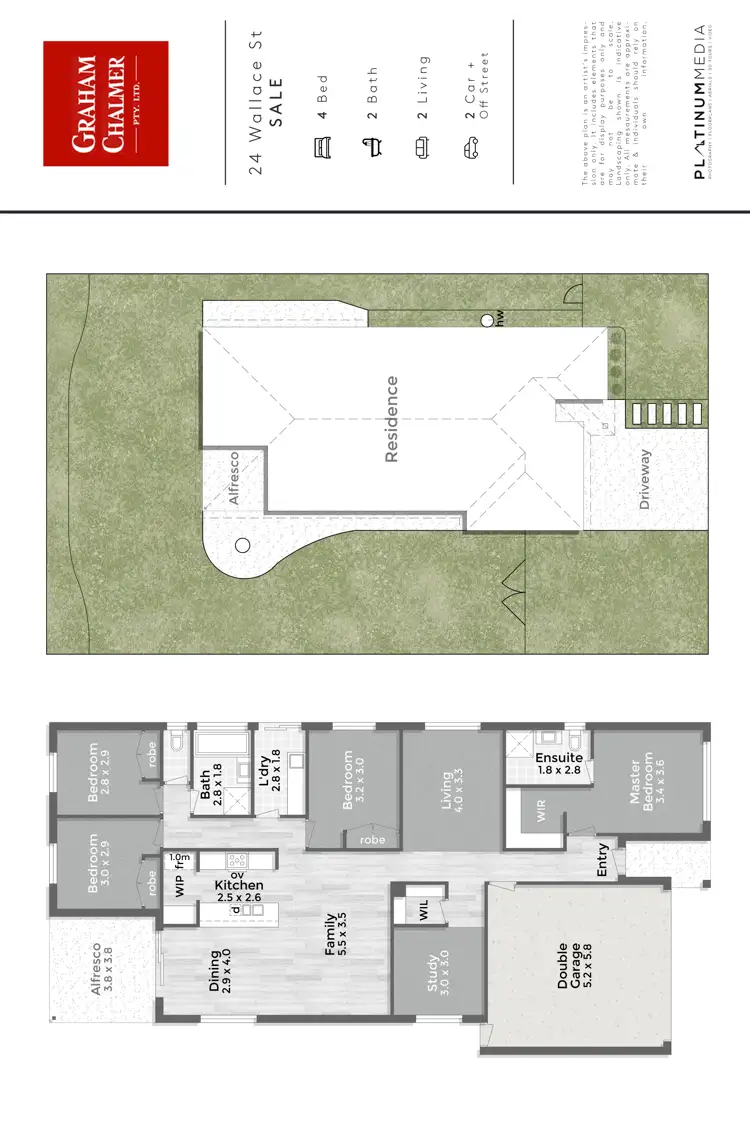 Floorplan of Homely house listing, 24 Wallace Street, Sale VIC 3850