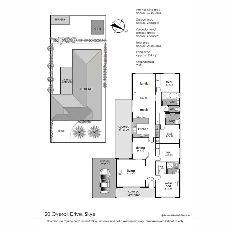 Floorplan of Homely house listing, 20 Overall Drive, Skye VIC 3977