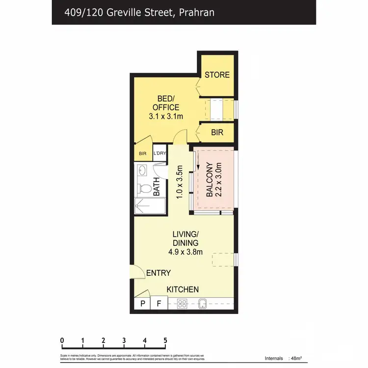 Floorplan of Homely apartment listing, 409/120 Greville Street, Prahran VIC 3181