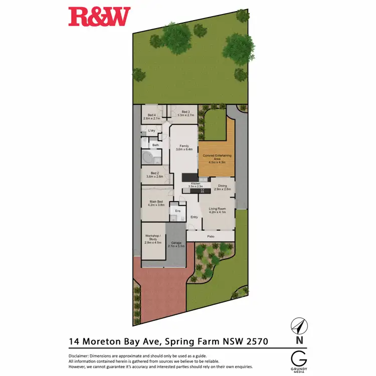Floorplan of Homely house listing, 14 Moreton Bay Avenue, Spring Farm NSW 2570