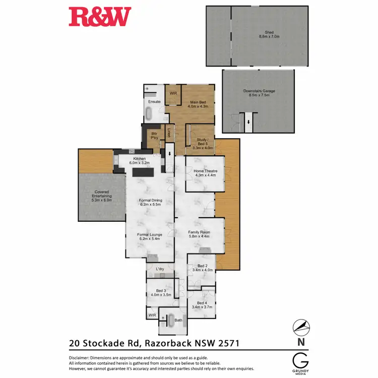 Floorplan of Homely rural property listing, 20 Stockade Road, Razorback NSW 2571