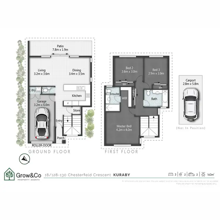 Floorplan of Homely townhouse listing, 18/128-130 Chesterfield Crescent, Kuraby QLD 4112