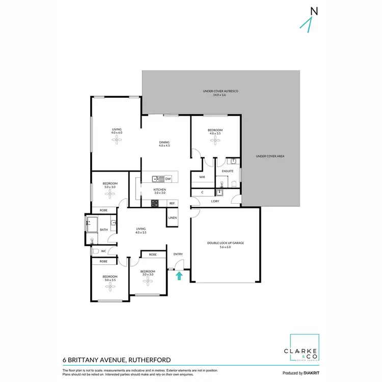 Floorplan of Homely house listing, 6 Brittany Avenue, Rutherford NSW 2320
