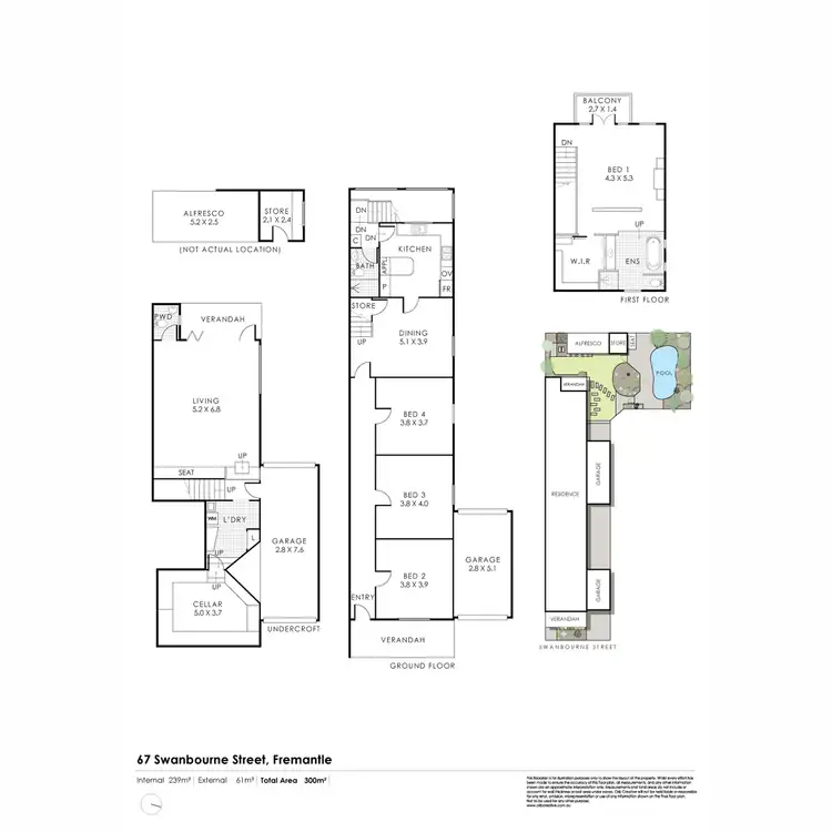 Floorplan of Homely house listing, 67 Swanbourne Street, Fremantle WA 6160