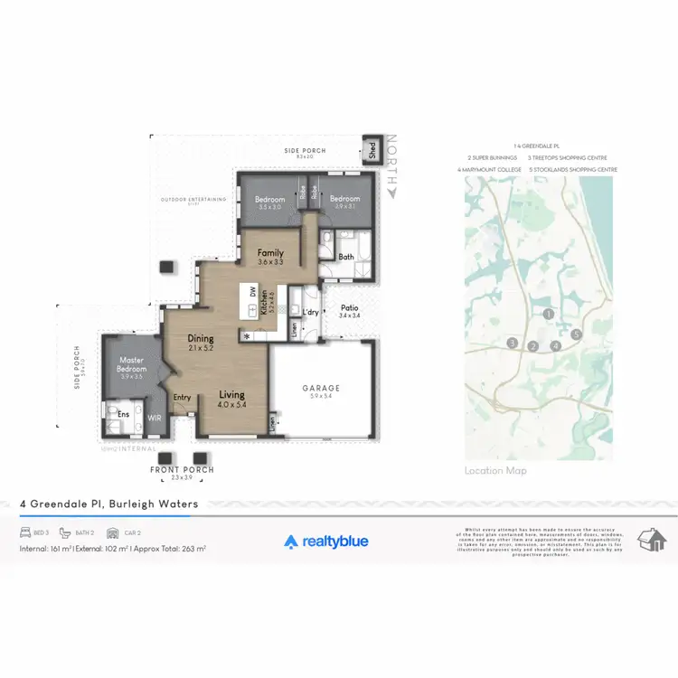 Floorplan of Homely house listing, 4 Greendale Place, Burleigh Waters QLD 4220