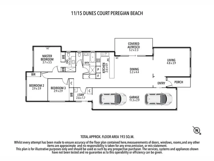 Floorplan of Homely unit listing, 11/15 Dunes Court, Peregian Springs QLD 4573