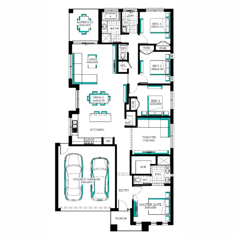 Floorplan of Homely house listing, 23 Praiano Avenue, Berwick VIC 3806