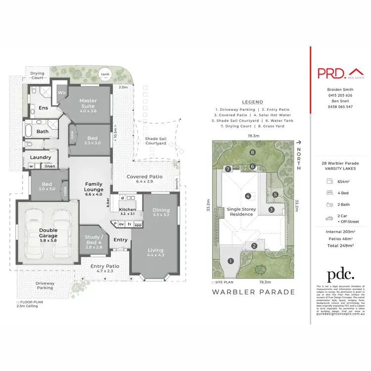 Floorplan of Homely house listing, 28 Warbler Parade, Varsity Lakes QLD 4227
