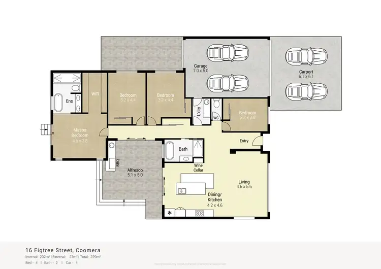 Floorplan of Homely house listing, 16 Figtree Street, Coomera QLD 4209