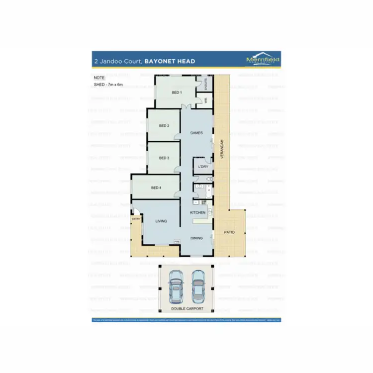 Floorplan of Homely house listing, 2 Jandoo Court, Bayonet Head WA 6330