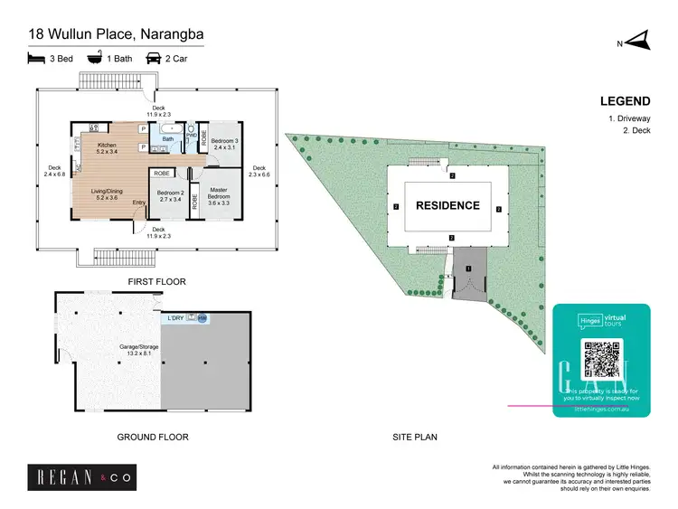 Floorplan of Homely house listing, 18 Wullun Place, Narangba QLD 4504