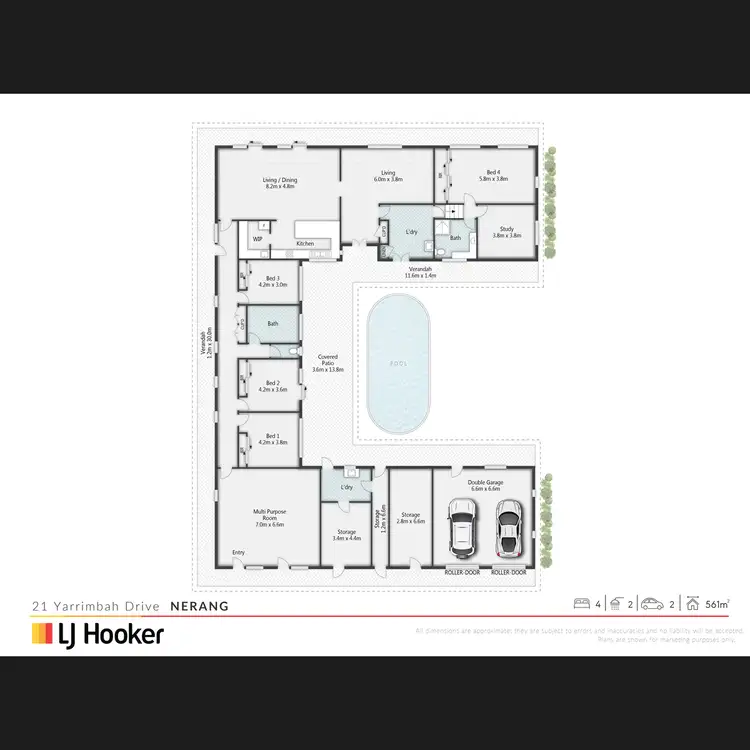 Floorplan of Homely house listing, 21 Yarrimbah Drive, Nerang QLD 4211