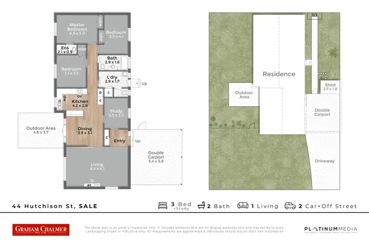 Floorplan of Homely house listing, 44 Hutchison Street, Sale VIC 3850