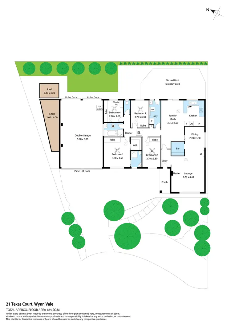 Floorplan of Homely house listing, 21 Texas Court, Wynn Vale SA 5127