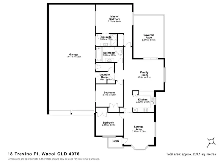 Floorplan of Homely house listing, 18 Trevino Place, Wacol QLD 4076