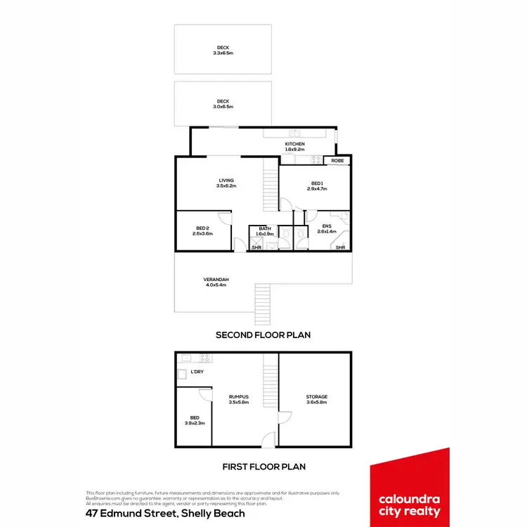Floorplan of Homely house listing, 47 Edmund Street, Shelly Beach QLD 4551