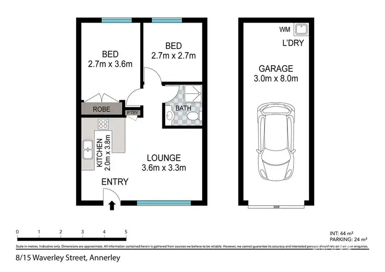 Floorplan of Homely apartment listing, 8/15 Waverley Street, Annerley QLD 4103