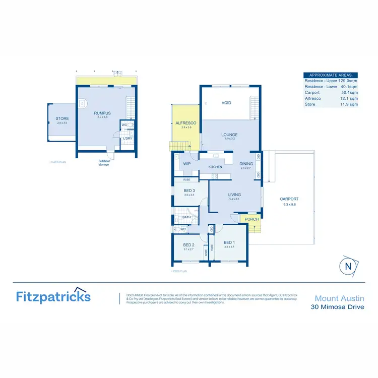 Floorplan of Homely house listing, 30 Mimosa Drive, Mount Austin NSW 2650