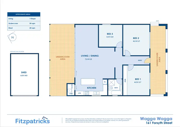 Floorplan of Homely house listing, 161 Forsyth Street, Wagga Wagga NSW 2650
