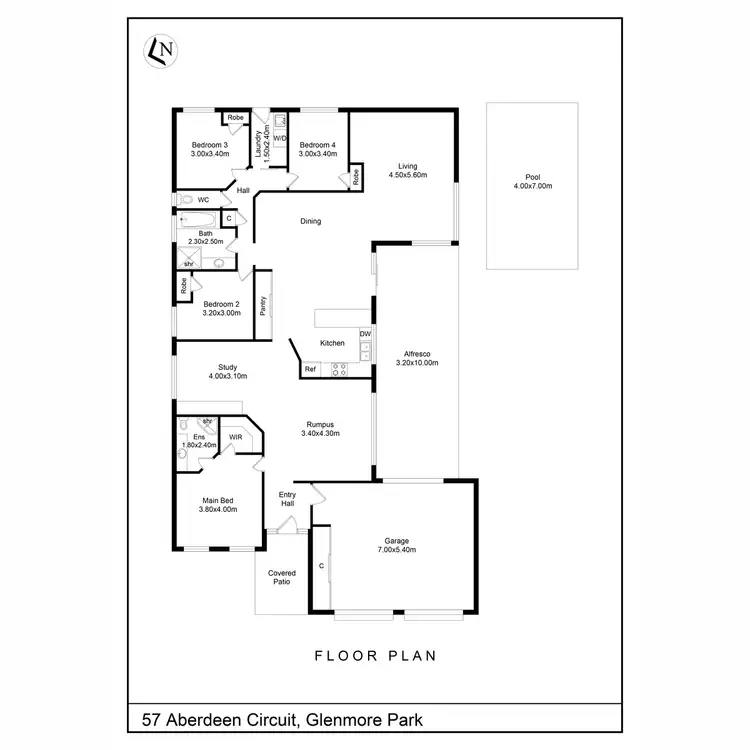 Floorplan of Homely house listing, 57 Aberdeen Circuit, Glenmore Park NSW 2745