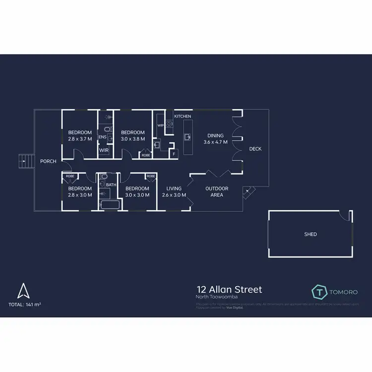 Floorplan of Homely house listing, 12 Allan Street, North Toowoomba QLD 4350