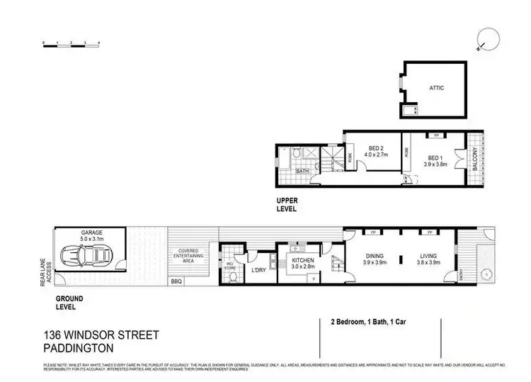 Floorplan of Homely terrace listing, 136 Windsor Street, Paddington NSW 2021