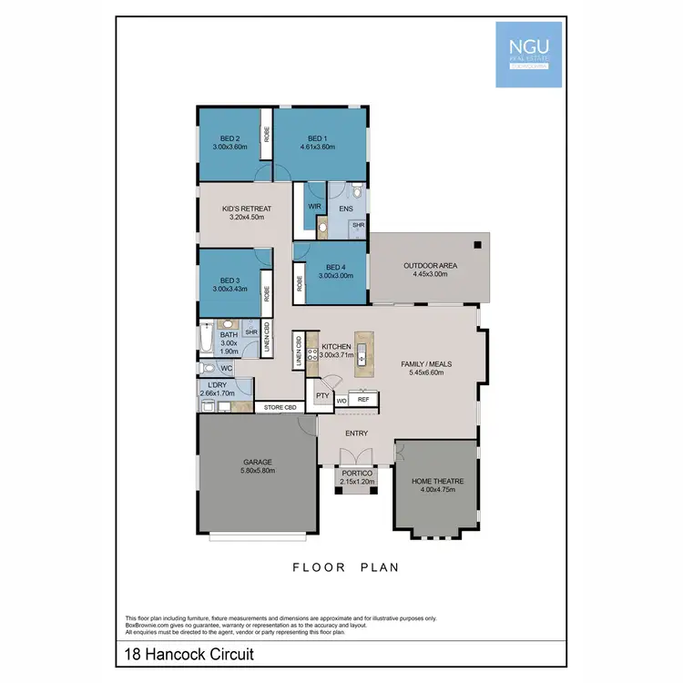 Floorplan of Homely house listing, 18 Hancock Circuit, Kleinton QLD 4352