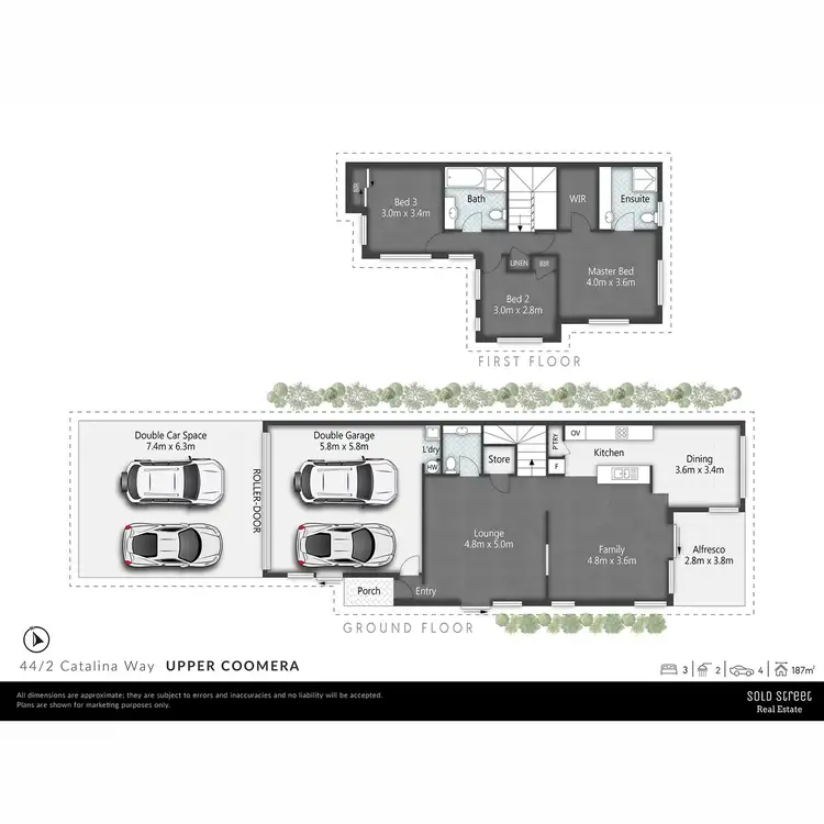 Floorplan of Homely townhouse listing, 44/2 Catalina Way, Upper Coomera QLD 4209