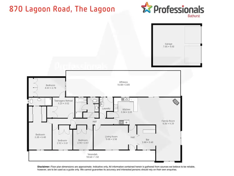 Floorplan of Homely house listing, 870 Lagoon Road, The Lagoon NSW 2795