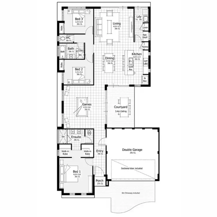Floorplan of Homely house listing, 21 Awati Way, Jindalee WA 6036