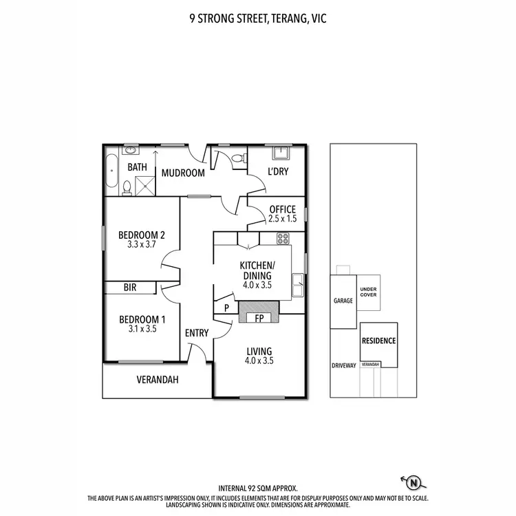 Floorplan of Homely rural property listing, 9 Strong Street, Terang VIC 3264