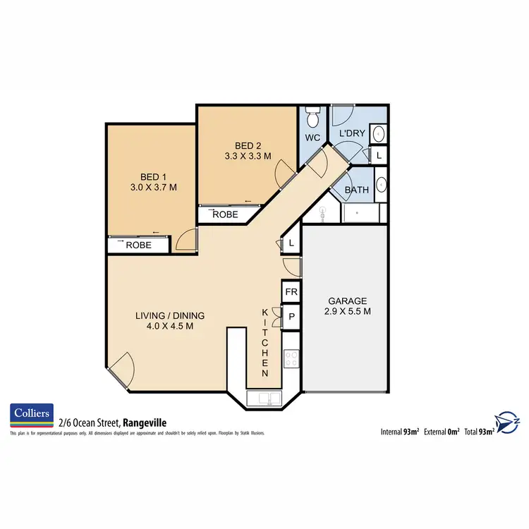 Floorplan of Homely unit listing, 2/6 Ocean Street, Rangeville QLD 4350