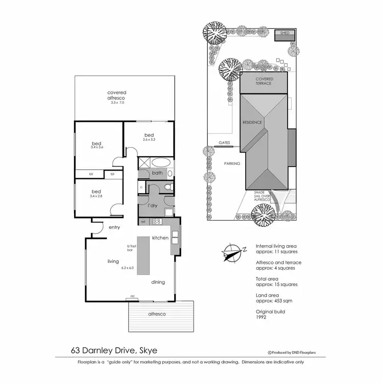 Floorplan of Homely house listing, 63 Darnley Drive, Skye VIC 3977