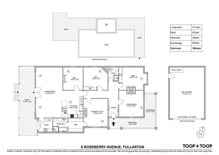 Floorplan of Homely house listing, 8 Roseberry Avenue, Fullarton SA 5063
