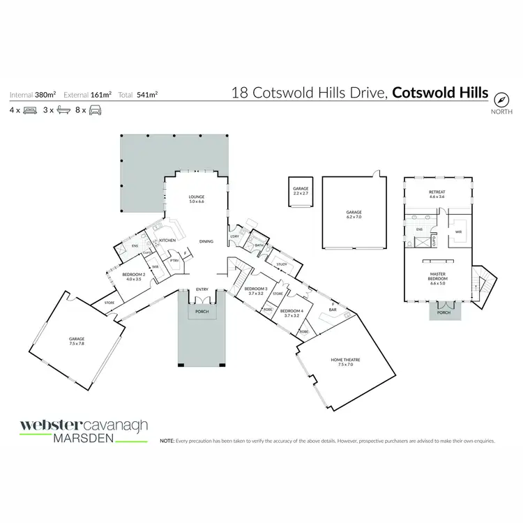 Floorplan of Homely house listing, 18 Cotswold Hills Drive, Cotswold Hills QLD 4350
