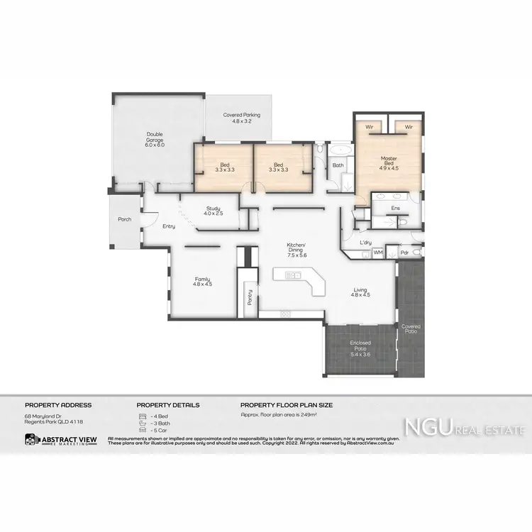 Floorplan of Homely house listing, 68 Maryland Drive, Regents Park QLD 4118