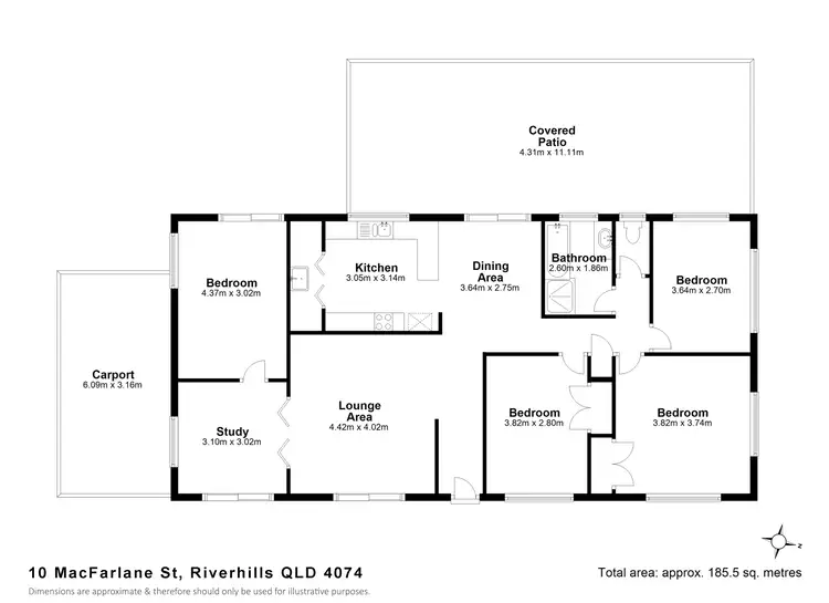Floorplan of Homely house listing, 10 Macfarlane Street, Riverhills QLD 4074