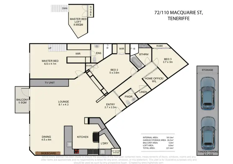 Floorplan of Homely apartment listing, 72/110 Macquarie Street, Teneriffe QLD 4005