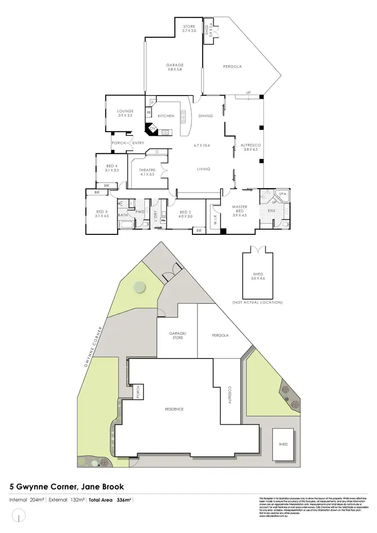 Floorplan of Homely house listing, 5 Gwynne Corner, Jane Brook WA 6056